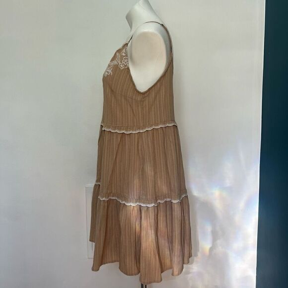 Blue Pepper Boho Embroidered Swing Tank Dress - Picture 4 of 7